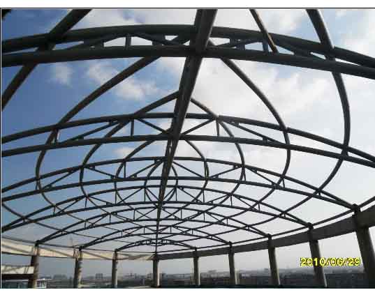 溧阳中煤朔州宾馆管桁架工程